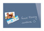 Sigel SI-B1207 Glasmagneetbord Be!Board Gepoederd Blauw 600x400x9mm Incl. 2 Magneten_
