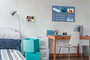 Sigel SI-B1207 Glasmagneetbord Be!Board Gepoederd Blauw 600x400x9mm Incl. 2 Magneten_