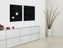 Sigel SI-GL110 Glasmagneetbord Artverum 480x480x15mm Zwart_