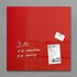 Sigel SI-GL114 Glasmagneetbord Artverum 480x480x15mm Rood_