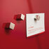 Sigel SI-GL114 Glasmagneetbord Artverum 480x480x15mm Rood_
