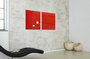 Sigel SI-GL114 Glasmagneetbord Artverum 480x480x15mm Rood_