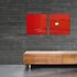 Sigel SI-GL114 Glasmagneetbord Artverum 480x480x15mm Rood_
