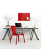 Sigel SI-GL122 Glasmagneetbord Artverum 600x400x15mm Rood_