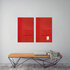 Sigel SI-GL142 Glasmagneetbord Artverum 1000x650x15mm Rood_