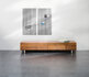 Sigel SI-GL148 Glasmagneetbord Artverum 910x460x15mm Betondesign_