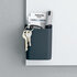 Sigel SI-GL801 Pennenbak S Voor Glasborden Van 3 Tot 5mm Antraciet 75x94x51mm Bevestig_