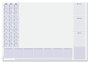 Sigel SI-HO355 Bureauonderleggers 59,5x41cm 30 Vel Met Weekindeling Techniek_