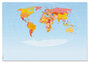 Sigel SI-HO560 Designonderlegger Wereldkaart. Engels_