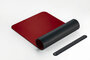 Sigel SI-SA603 Onderlegger Oprolbaar Zwart-rood, 800x300x2mm Imitatieleer, Dubbelzijdig_