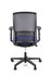 Linea Fabbrica Tekna 01 Zwart/Blauw Bureaustoel met 2D Armleuning_