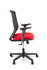 Linea Fabbrica Tekna 01 Zwart/Rood Bureaustoel met 2D Armleuning_