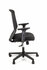 Linea Fabbrica Tekna 01 Zwart/Zwart Bureaustoel met 2D Armleuning_