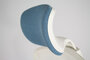 Linea Fabbrica Tekna White 01/PT Lichtblauw/Wit Bureaustoel met 3D Armleuning + Hoofdsteun_