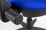 Linea Fabbrica Tiger 01 Blauw/Blauw Bureaustoel met Armleuning_