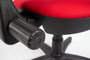 Linea Fabbrica Tiger 01 Rood/Rood Bureaustoel met Armleuning_