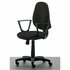 Linea Fabbrica Tiger 01 Zwart/Zwart Bureaustoel met Armleuning_