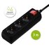Hama Distribution Panel 3 Sockets With Switch 3 M Black_