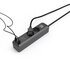 Hama Stekkerdoos 2-voudig USB-C/A 65W PD Schakelaar 1,4 M Zwart/grijs_