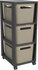 Rotho Tower Brisen Design ladekast 3x16L met Wielen Cappuccino_