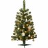 Decoratie Kerstboom 90x50 cm + LED Verlichting en 26 Ornamenten Groen/Goud_