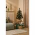 Decoratie Kerstboom 90x50 cm + LED Verlichting en 26 Ornamenten Groen/Goud_