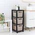 Rotho Tower Brisen Design ladekast 3x16L met Wielen Cappuccino_