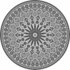 Esschert Design Tuintapijt Grijs Rond 170 cm_