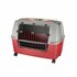 Bama Pet Transportbox met Wieltjes 88x52x60 cm Rood/Grijs_
