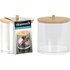 Eleganze Make-Up Organizer Transparant/Bamboe_