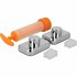 Metaltex Badkamerrek Vacuüm Fixatie 2-Lagen 26x13x35 cm Chromelook_