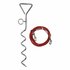 ProPlus Aanlegspiraal met Kabel 450 cm Chroom/Rood_