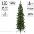 Decoratie Dennenboom met LED-Verlichting 150 cm Groen_