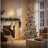 Decoratie Dennenboom met Sneeuw en Ballen + Verlichting 180 cm Groen/Wit/Rood_
