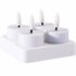 LED Theelichten Oplaadbaar 4 cm 4 Stuks Wit_
