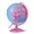 Nova Rico NR-0325PIPI-FR Kinderwereldbol 25 cm Franstalig Roze + LED-Verlichting_