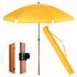 Parasol met Houtlook 220 cm Geel_