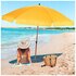 Parasol met Houtlook 220 cm Geel_