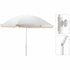 Pro Beach Parasol Aruba met Franjes 180 cm Ecru_